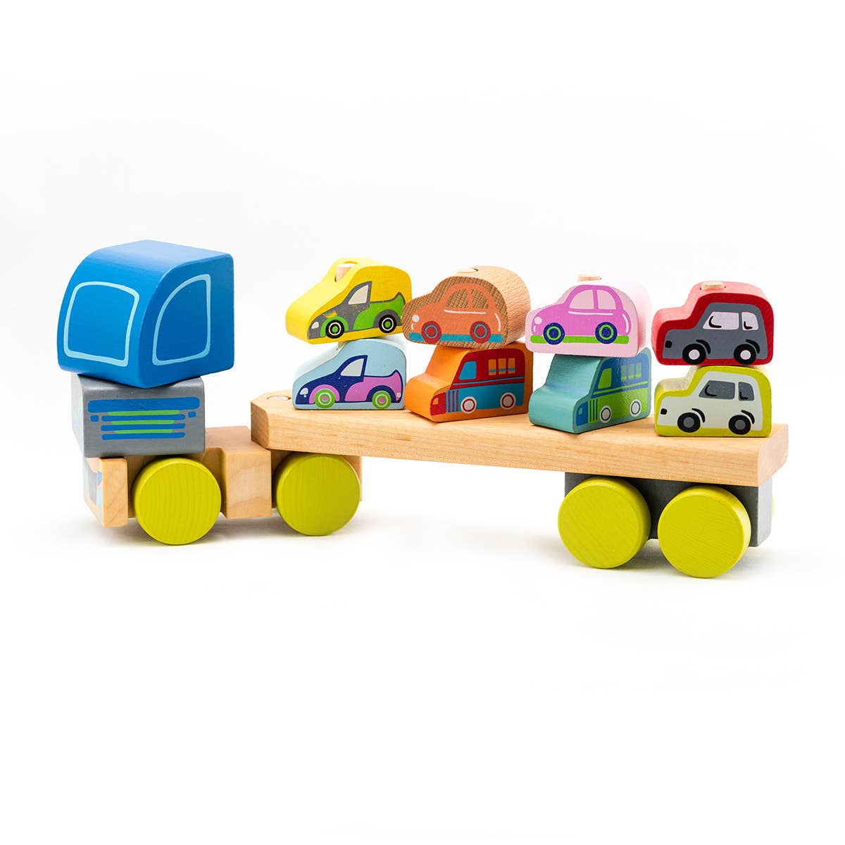 Cubika Wooden Truck with Cars