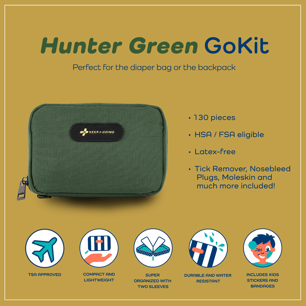 First Aid GoKit (130 pcs) - Hunter Green