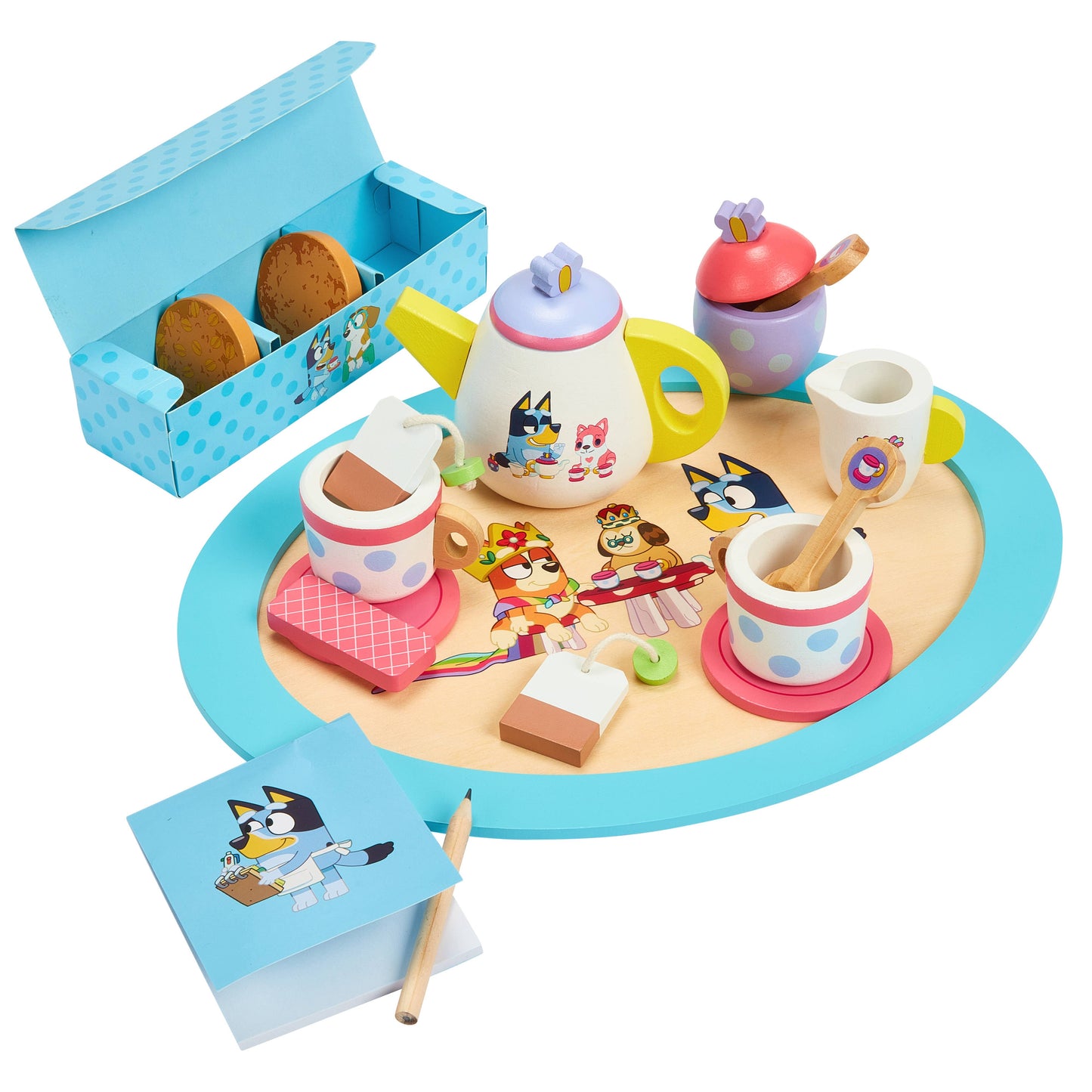 Moose Toys Bluey Wooden Tea Set